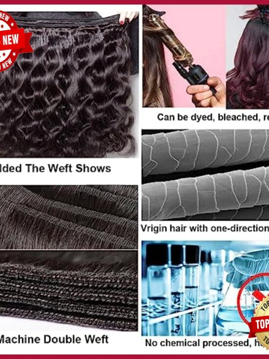 Brazilian Body Wave Human Hair Extensions 3 Bundles with 5x5 Lace Closure